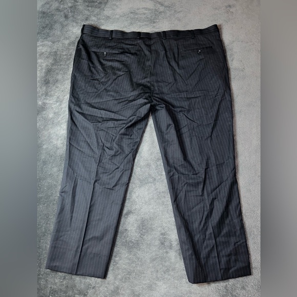 Pronto Uomo Size 48W Black&White Pinstripe Corporate Office Wedding Dress Pants - Picture 11 of 11